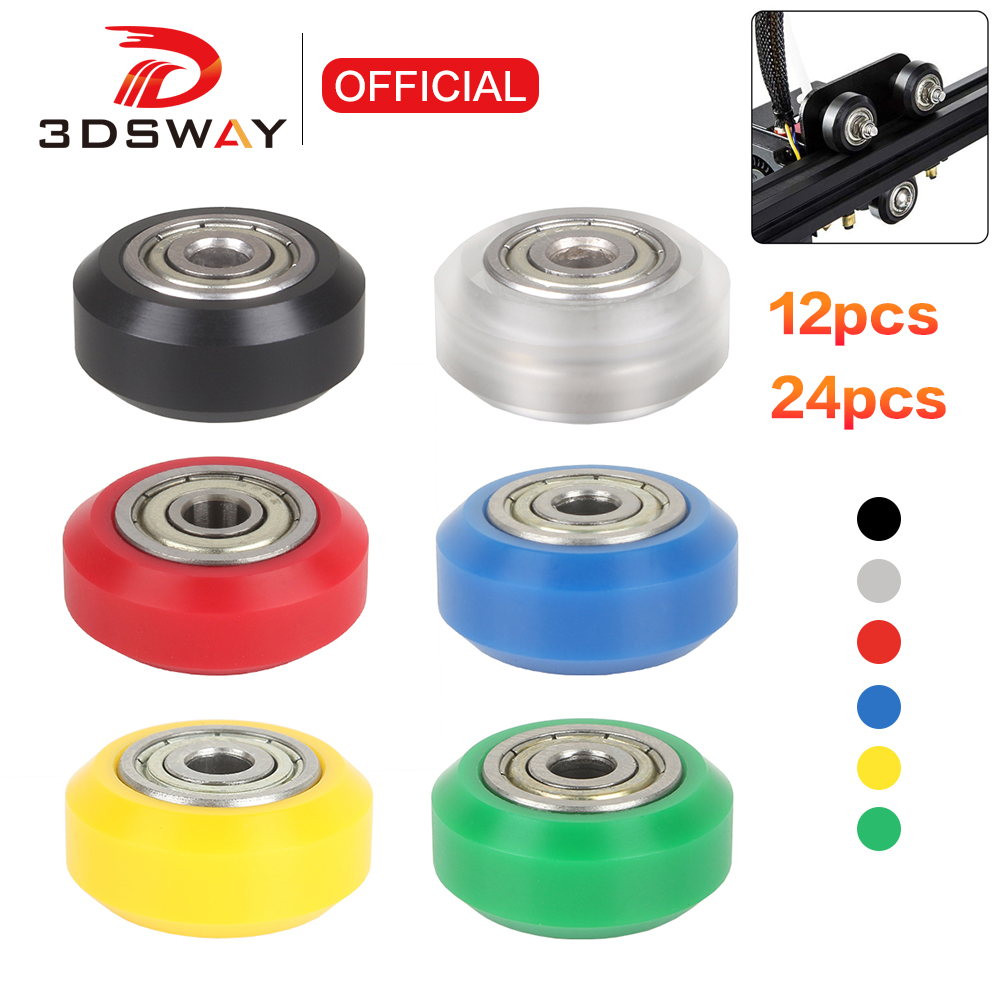 V Slot Wheel - 3DSWAY 12/24 buah roda katrol POM