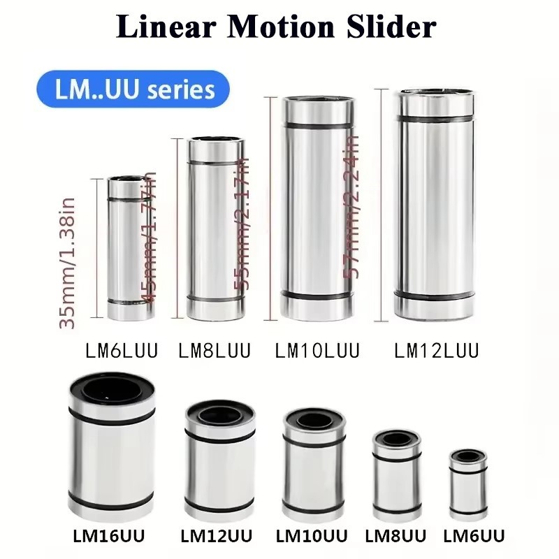 Lm8Uu Bearing - 4/10 Buah LM3UU LM4UU LM5UU LM6UU