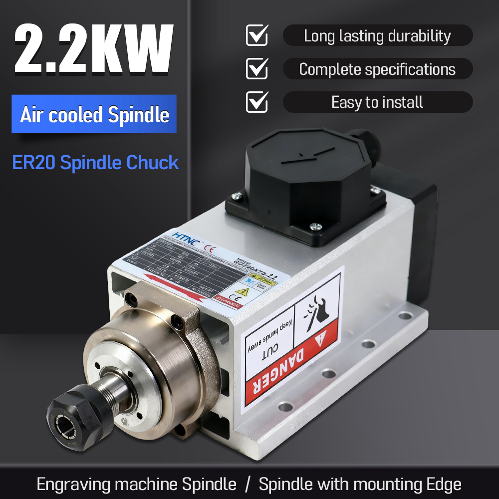 Water Cooled Spindle - Motor Spindle 2200W Baru 2026 Untuk