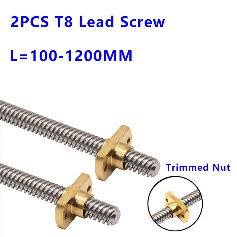 Lead Screw 8Mm - T8 Tipe-T Sekrup Trapezoidal 8mm Tr8