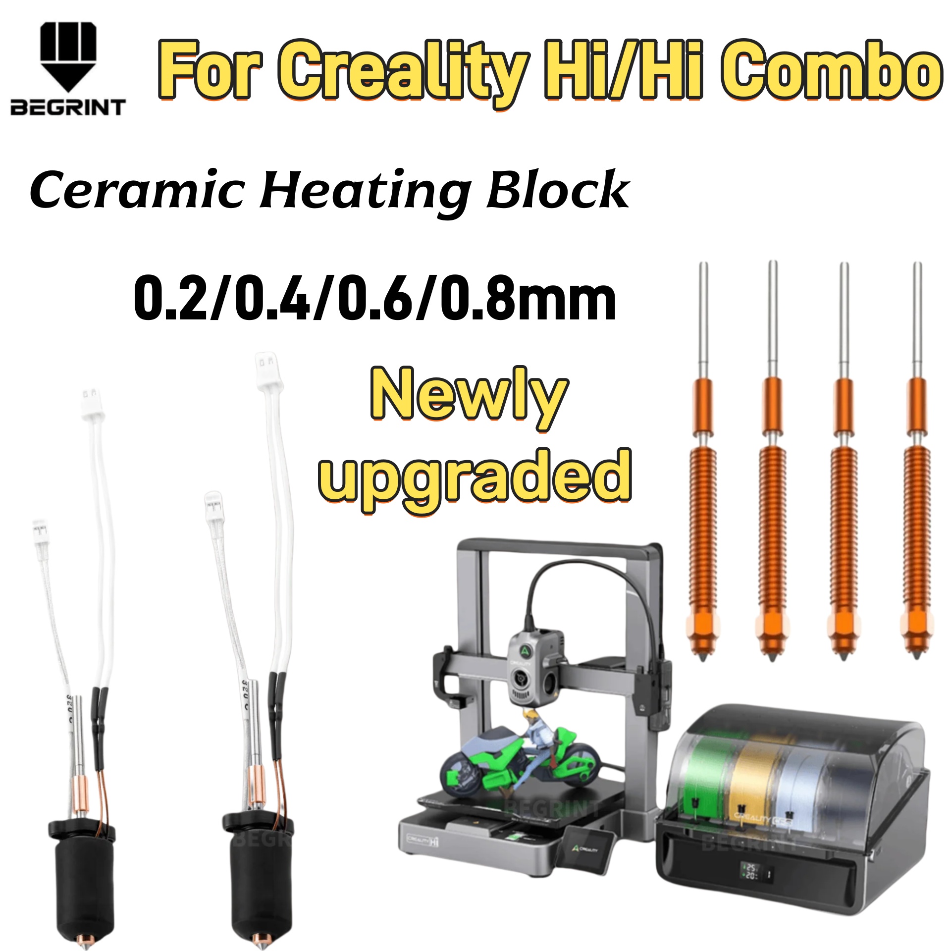 Aluminium Profile 2020 - Kit Hotend Pemanas Keramik Suhu Tinggi