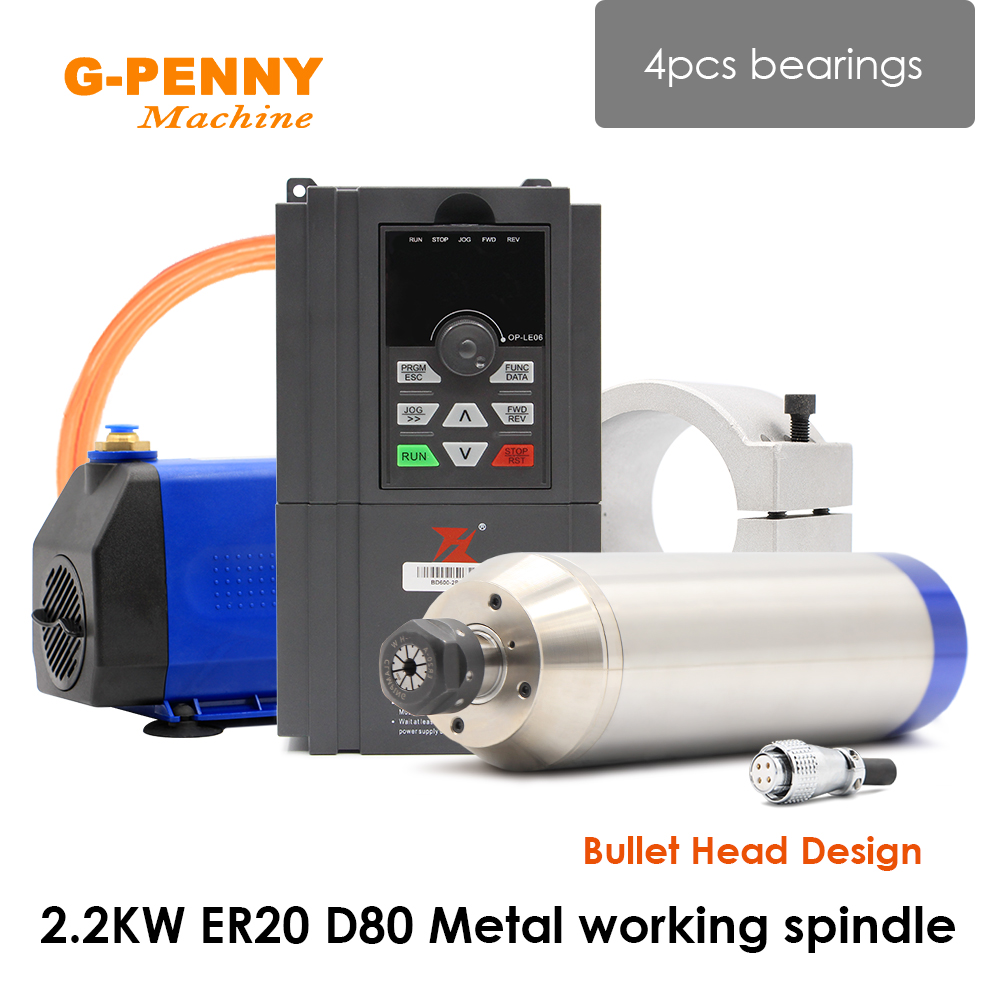 Water Cooled Spindle - Motor Spindle Pendingin Air G-Penny 2.2KW