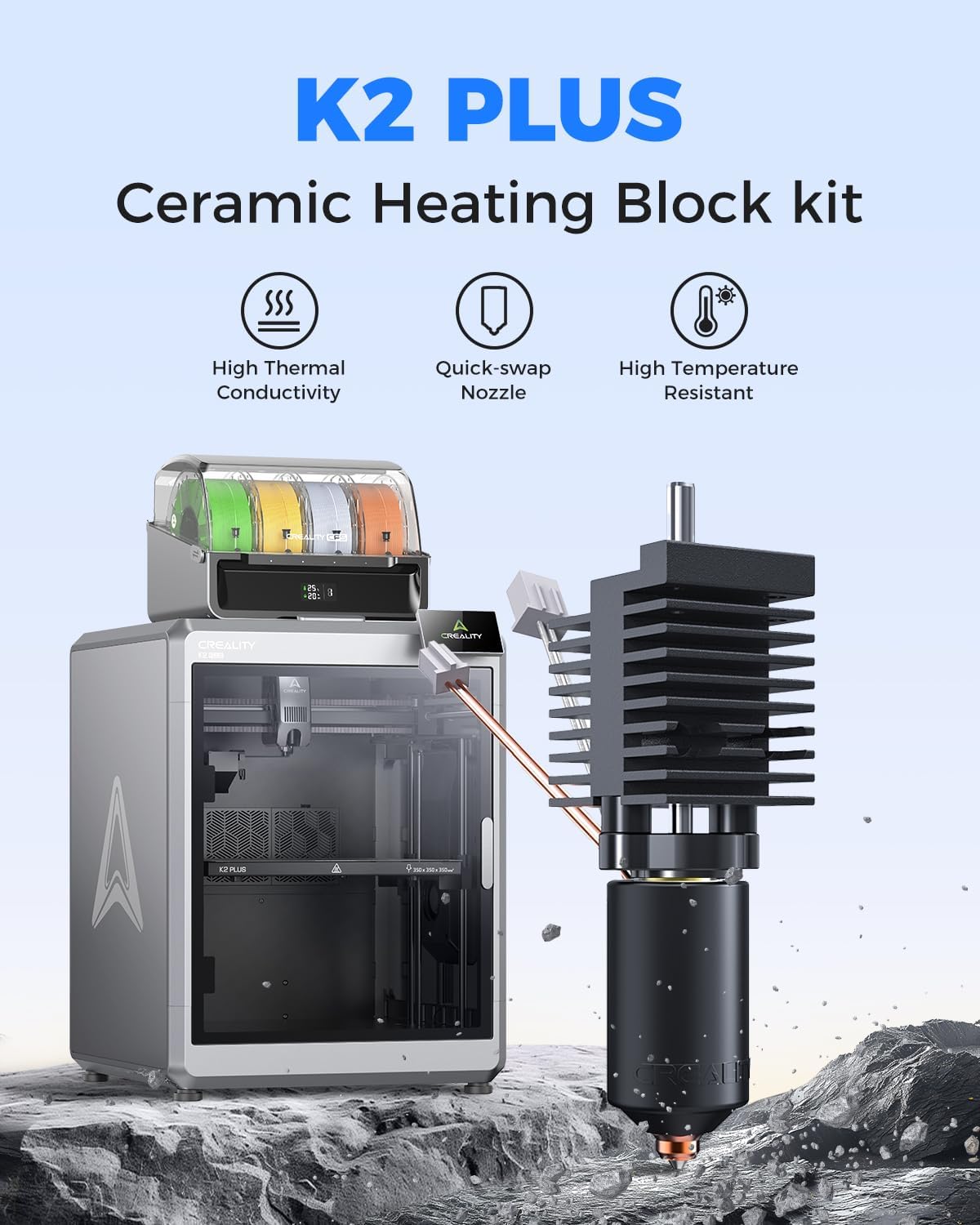 Kit Hotend Keramik Creality K2 - Aluminium Profile 2020 ulasan dan harga