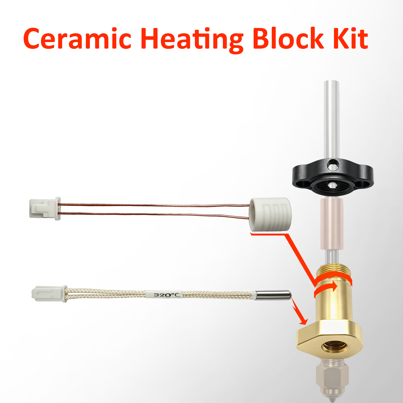 Kit Termistor Kartrid Pemanas  - Aluminium Profile 2020 ulasan dan harga