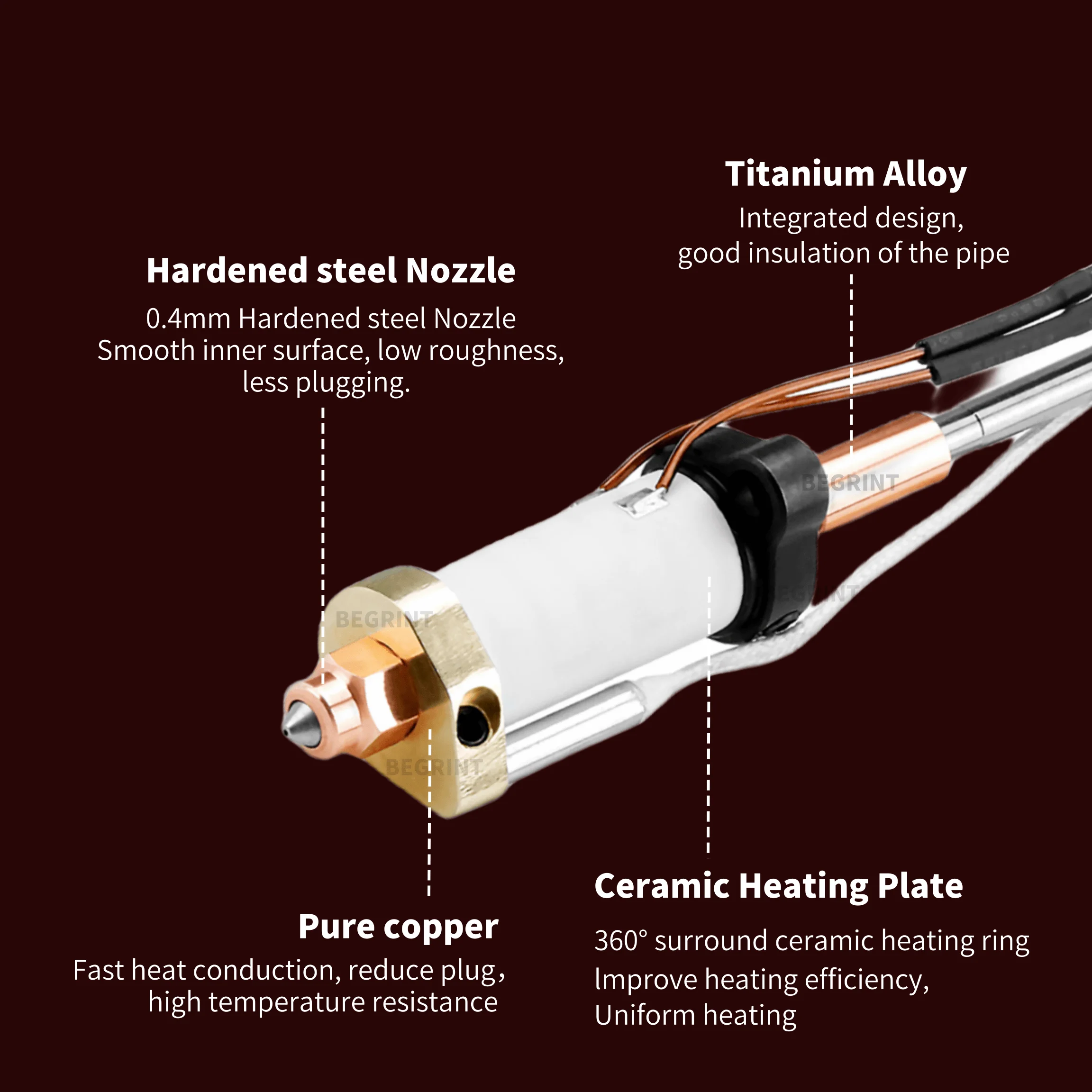 Kit Hotend Pemanas Keramik Suh - Aluminium Profile 2020 ulasan dan harga