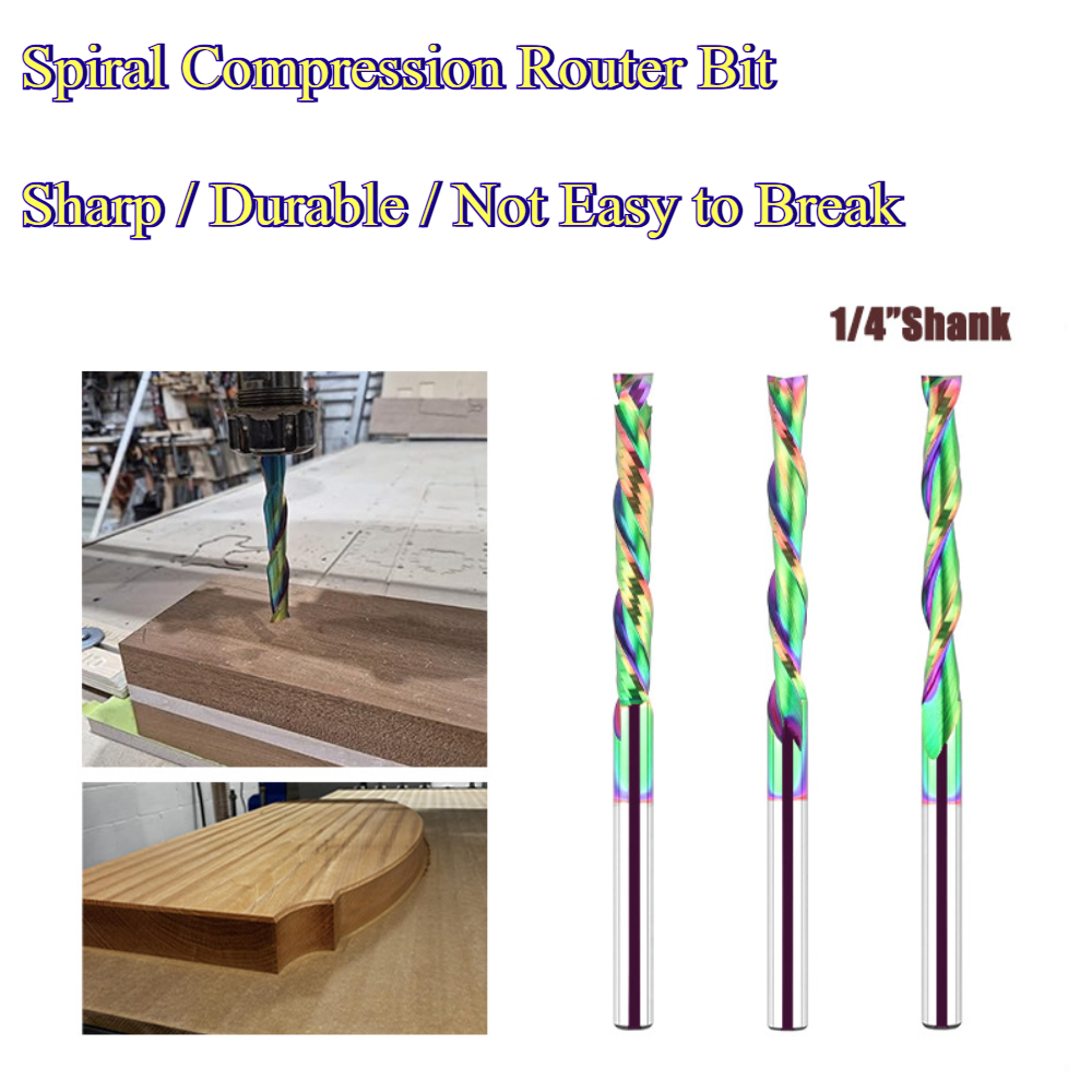 Mata Router Spiral dengan Lapi - Cnc Bits ulasan dan harga