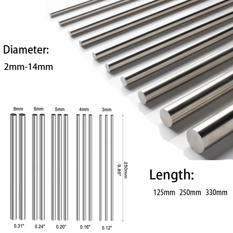 1/5Pc Baja Tahan Karat Batang  - Linear Rod 8Mm ulasan dan harga