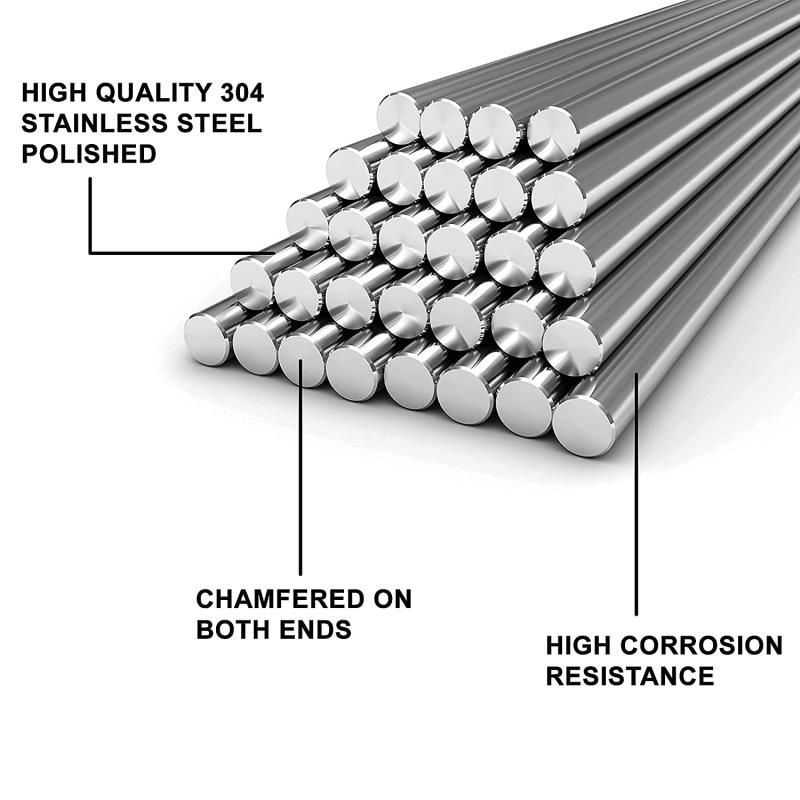 1/5Pc Baja Tahan Karat Batang  - Linear Rod 8Mm ulasan dan harga